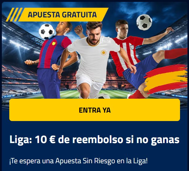 Admiral Werbebanner: LaLiga Free Bet mit 10€ Rückerstattung bei Verlust